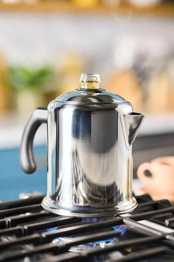 Classic Stainless Steel Yosemite Coffee Percolator, 8-Cup | Fuller, Richer Flavor, Percolator Coffee Maker, Coffee Percolator Stovetop, Permanent Filter Basket, Dishwasher Safe3