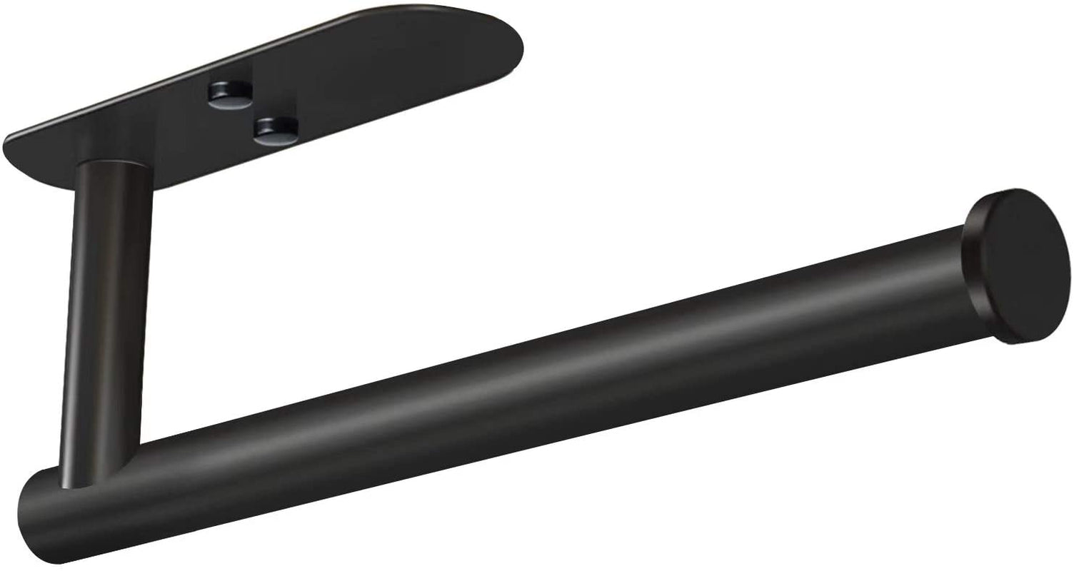 adhesive-paper-towel-holder-under-cabinet-wall-mount-for-kitchen-paper-towel-black-paper-towel-roll-holder-stick-to-wall-stainless-steel-black