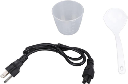 Mini Electric Cooker, Compact Portable Design with Visual Lid for Rice Noodles Soup Stewing, Suitable for Home Travel Camping Office (US Plug 110V)7