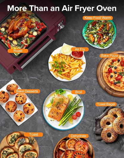 Bravo Pro Smart Air Fryer Toaster Oven Countertop Combo | 10-In-1 Cooking Functions, 1800W, 50-450°F, 21-Qt, Pfas-Free, Upgraded Super Convection, Cinnamon7