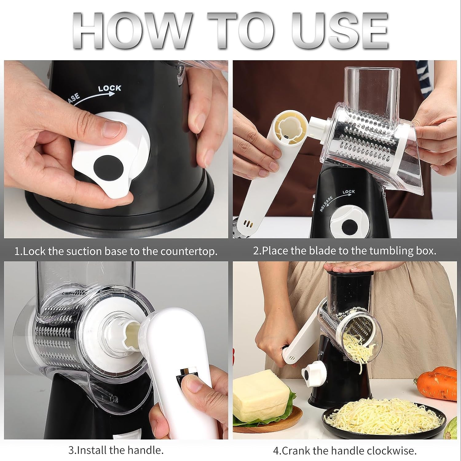 rotary-cheese-grater-hand-crank-cheese-shredder-black-for-fresh-cheese-vegetable-nuts-non-slip-suction-base-three-blades