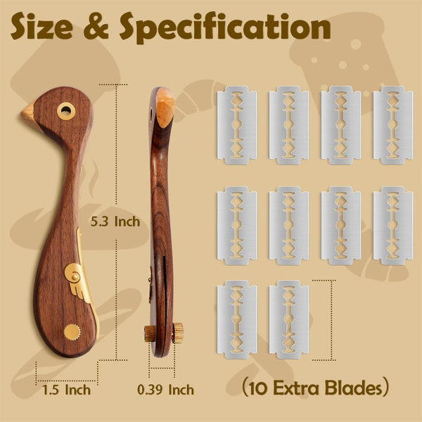Bird Bread Lame Dough Scoring Tool with 10 Replacement Blades2