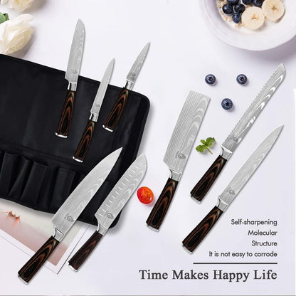 Knife Set, 14Pcs Japanese Knives Set, Premium German Stainless Steel Chef Knife Set4
