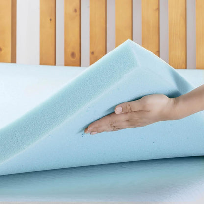 3 Inch Ventilated Memory Foam Mattress Topper, Cooling Gel Infusion, Certipur-Us Certified, Dorm Essentials, Twin XL3