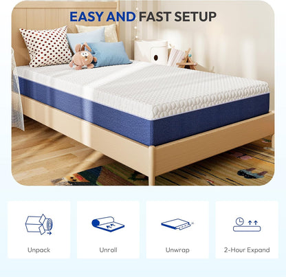 6 Inch Full Size Mattress, Firm Gel Memory Foam Full Mattress in a Box, Firm Back Support for Pressure Relief & Spinal Alignment, Certipur-Us Certified, Fiberglass-Free7