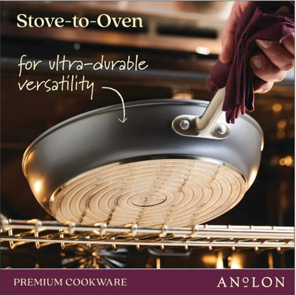 Accolade Forged Hard Anodized Nonstick Wok / Stir Fry Pan with Lid, 13.5 Inch - Moonstone Gray8