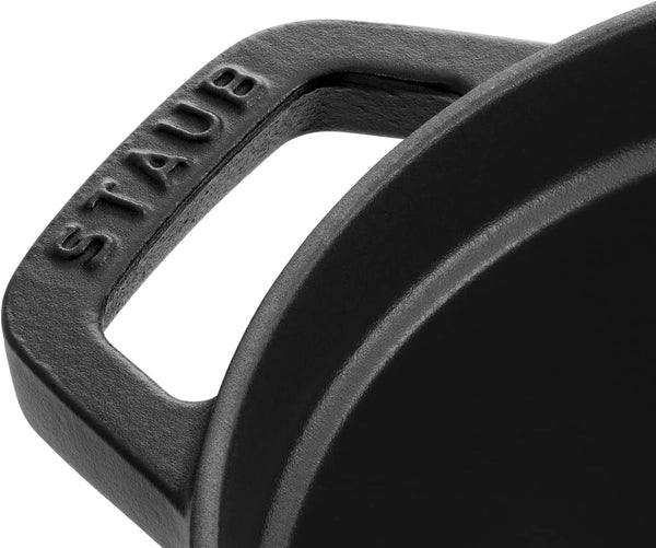 Staub 12.75 Quart Oval Cocotte, Black Matte4