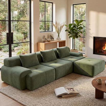 108'' Modular Boneless Sofa,Sectional Couch for Living Room1