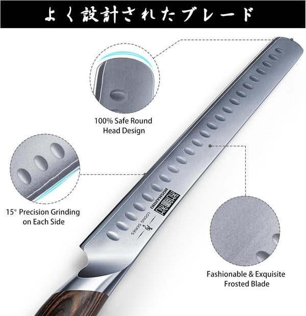 Carving Knife 12 Inch, Razor Sharp Japanese Brisket Slicing Knife3