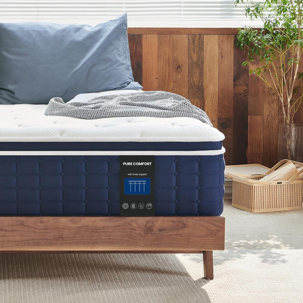 Twin Mattress 12 Inch, Multi Layer Comfort Foam and Coil for Back Support1