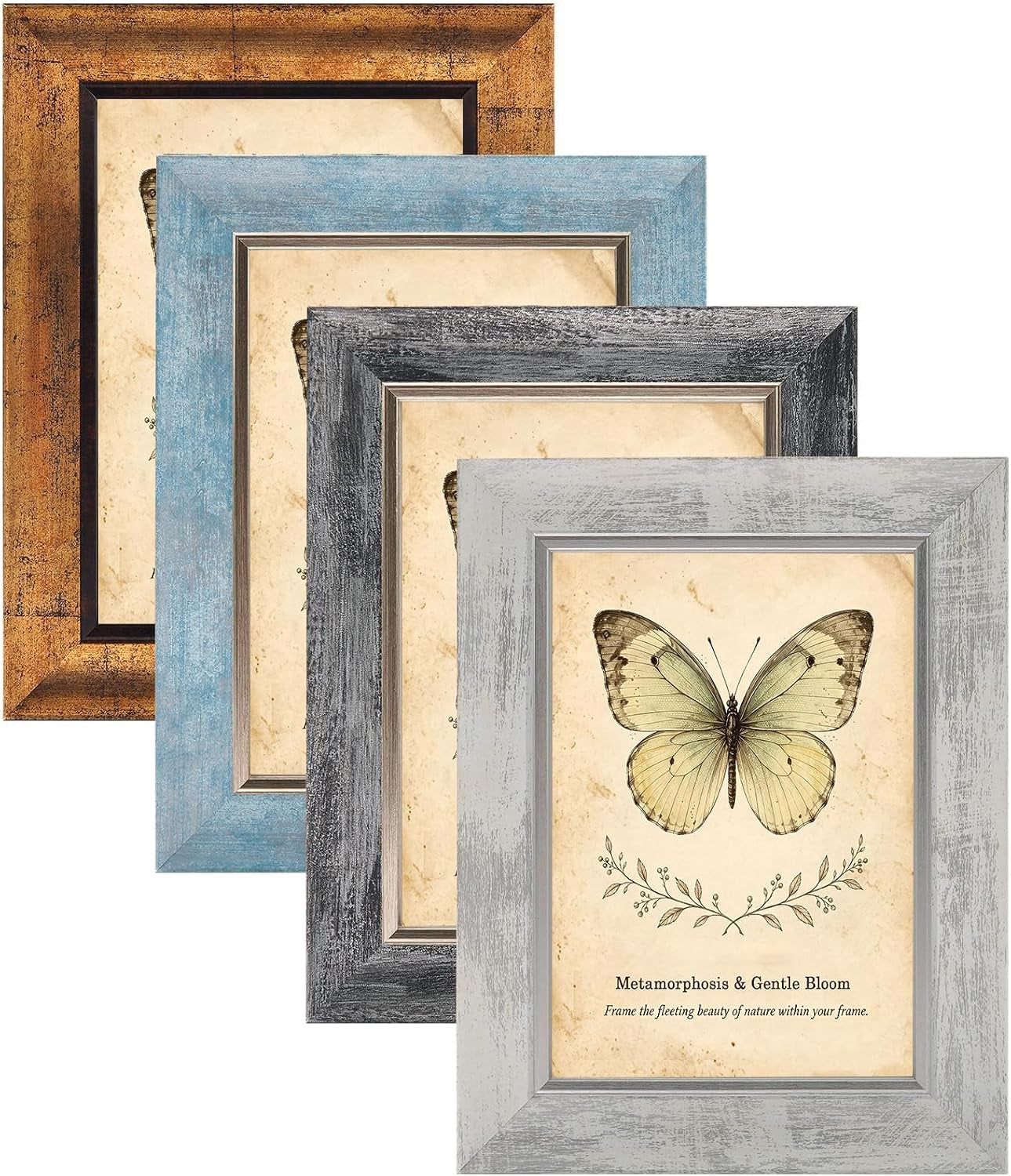 5x7-picture-frames-set-of-4-rustic-retro-photo-framemix-color