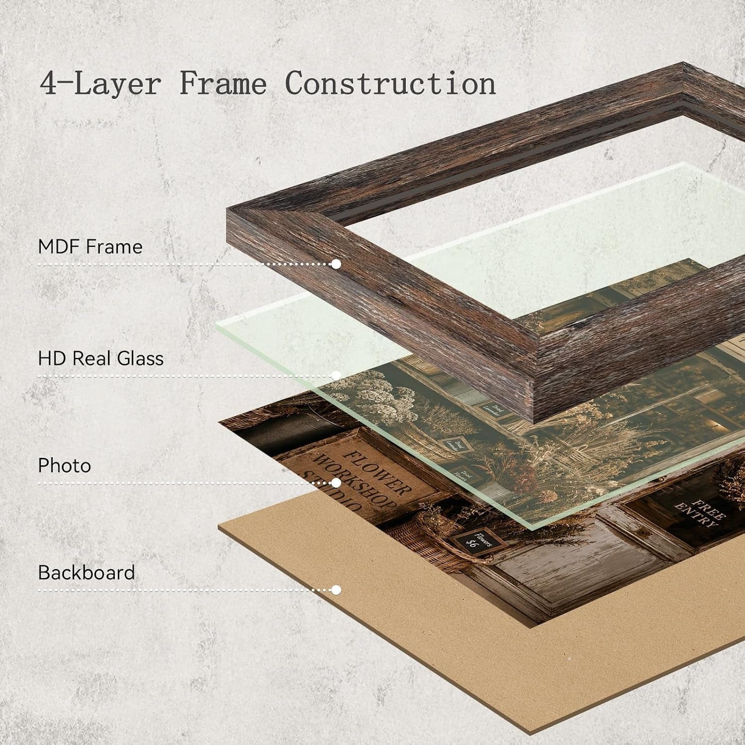 4x6-picture-frames-set-of-4-vintage-rustic-style-hd-real-glass