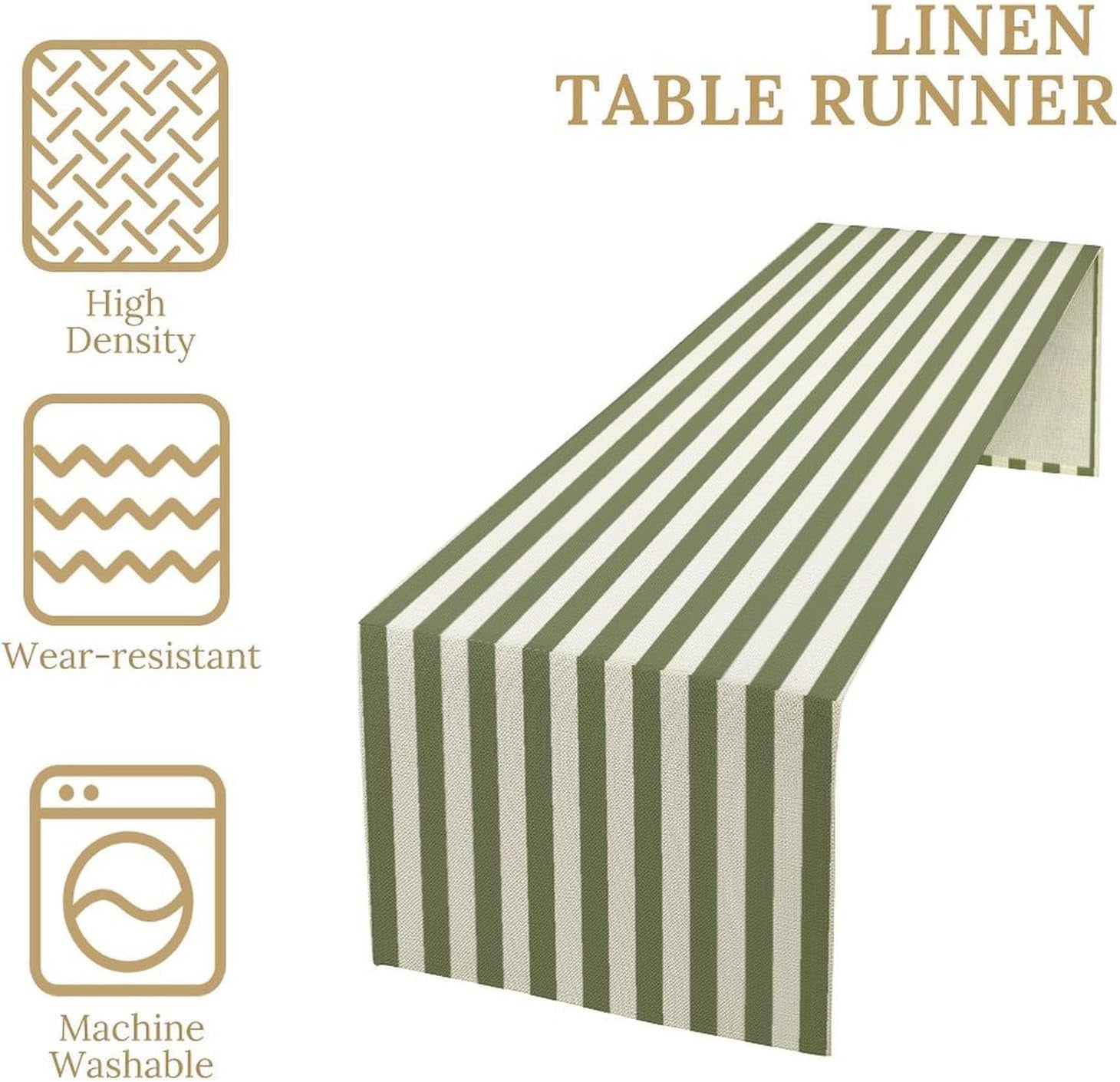 sage-green-and-white-striped-table-runner-vertical-stripe-modern-farmhouse-geometric-kitchen-dinner-runner-for-indoor-home-living-room-party-dining-table-decoration-13x60