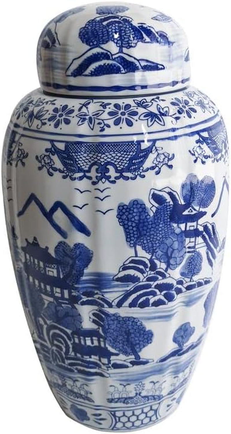 16-blue-and-white-urn-style-ceramic-porcelain-ginger-jar-classic-temple-landscape-design-home-decor