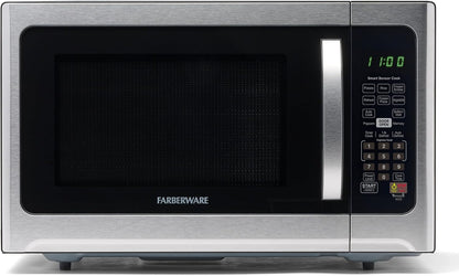 1.2 Cu. Ft. Countertop Microwave Oven – 1000 Watts Power, Smart Sensor Auto Cook Settings, Defrost, Easy Clean and Child Safety Lock - Stainless1