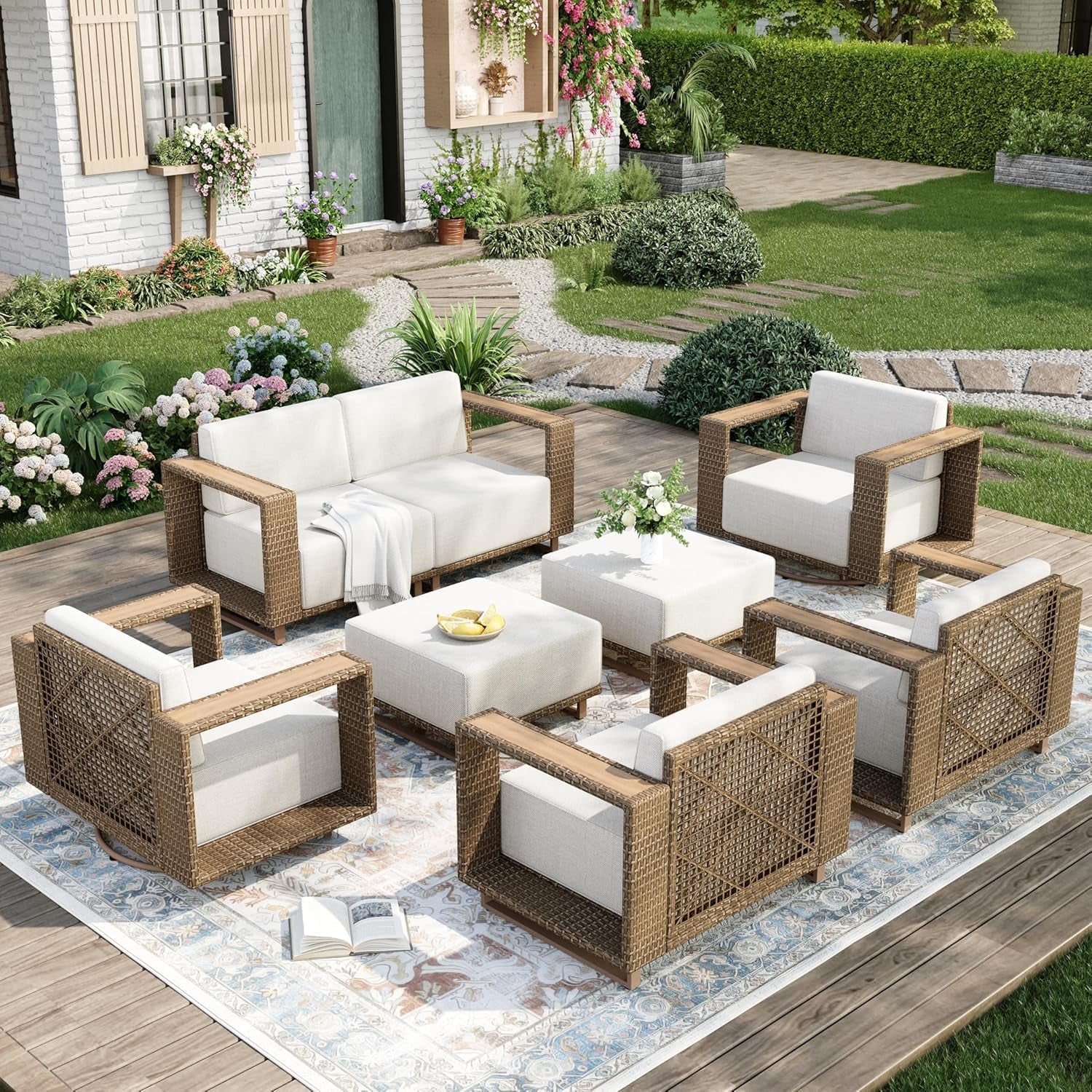 patio-furniture-set-with-swivel-chairs-10-thick-cushion-7-piece