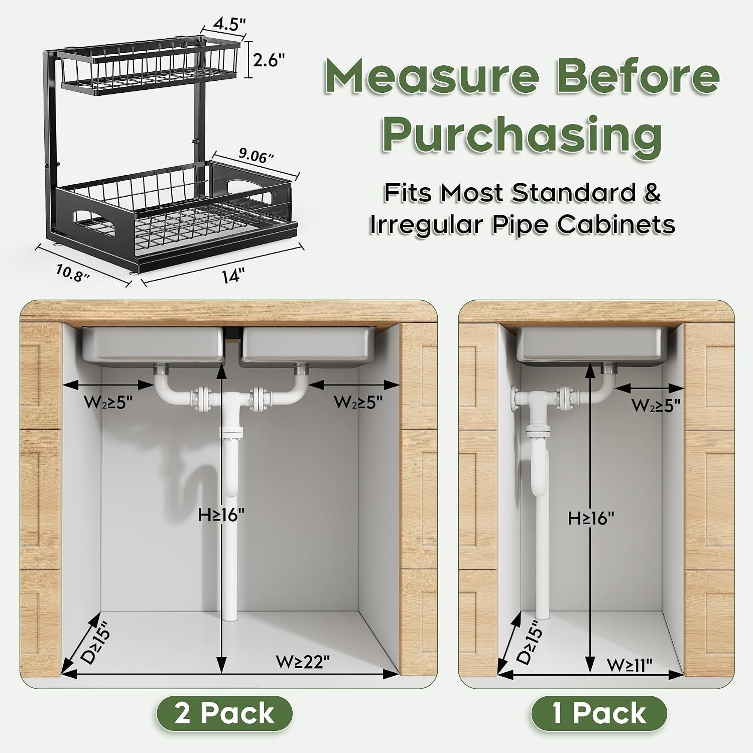 under-sink-organizer-2-pack-l-shaped-metal-pull-out-drawers-for-kitchen