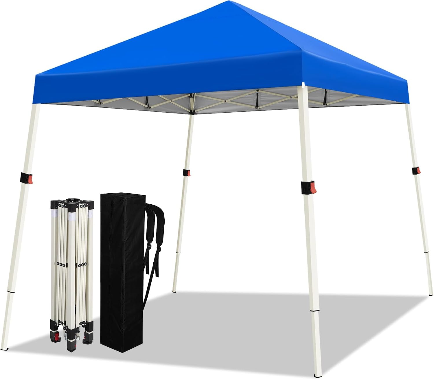 10x10-slant-legs-pop-up-canopy-tent-1-button-push-setup-canopy-tent-adjustable-height-instant-portable-shelter-protable-backpack-easy-outdoor-sun-shade-for-events-8x8-top-blue