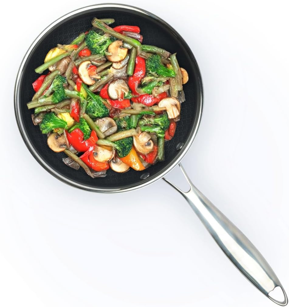 geoclad-ceramic-hybrid-non-stick-8-fry-pan-stainless-steel-sear-surface-geometric-pattern-tri-ply-clad-body-pfoa-free-dk-gray-ss