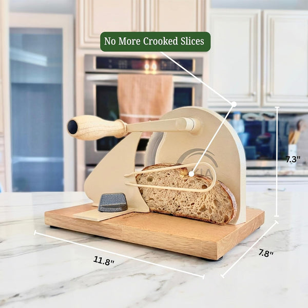 Manual Bread Slicer for Homemade Bread, Sourdough, Adjustable Thickness2