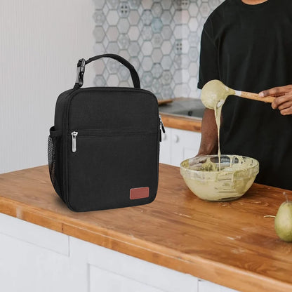 Lunch Box for Men & Women Durable Lunch Bag for Work & Adults Reusable Insulated Small Lunchbox Black6
