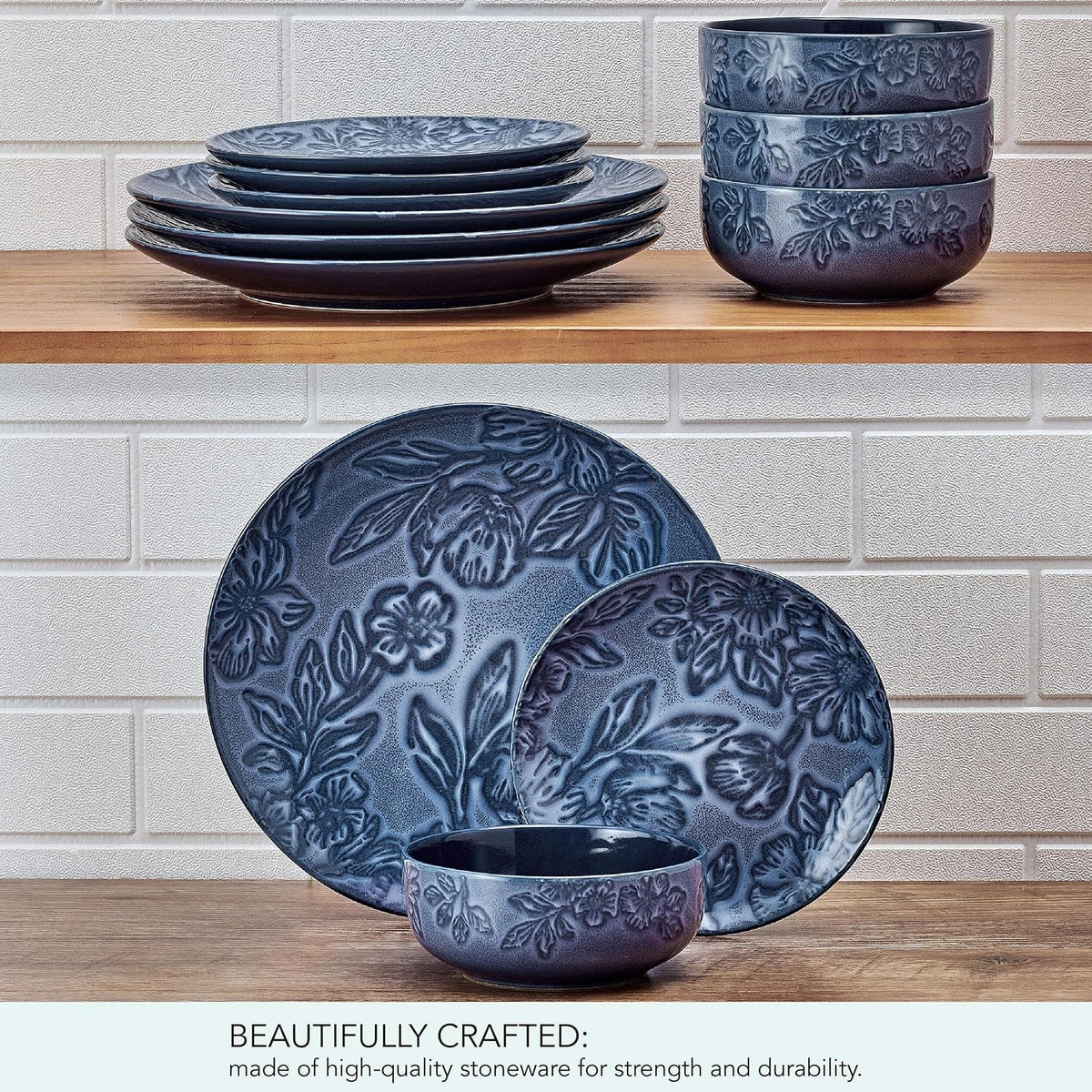 paltzgraff-garden-elegance-12-piece-floral-stoneware-dinnerware-plate-bowl-dish-set-service-for-4-blue