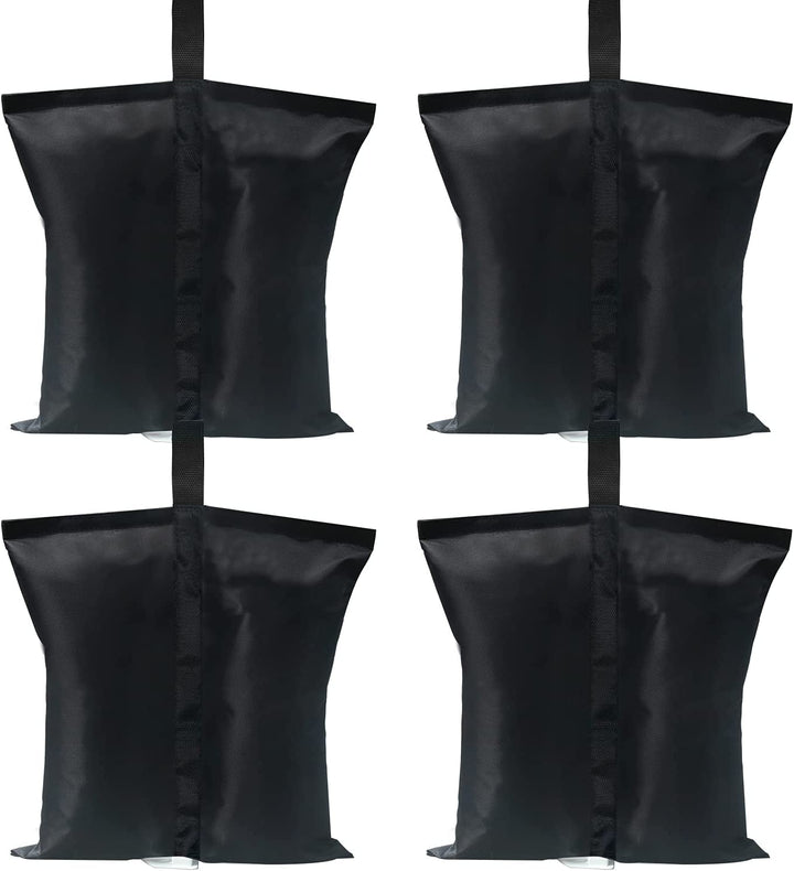 Canopy Weights 120 LBS Tent Sand Bags,4-Pack Black(No Sand)