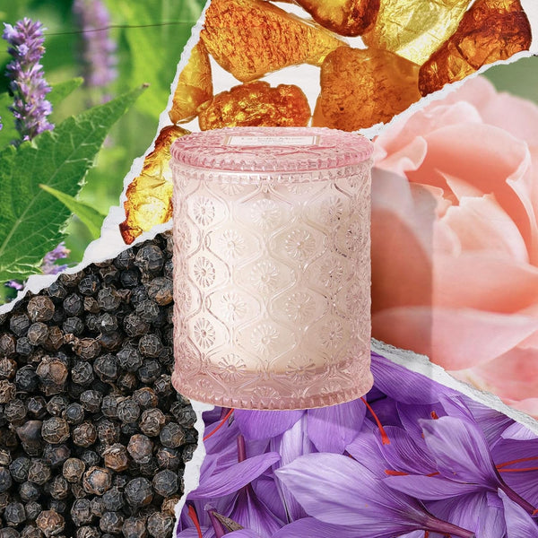 Santal Rosé Scented Candles for Home, Natural Soy 40 Hrs2