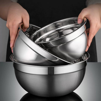 Mixing Bowls Set, 22PCS Large Stainless Steel Mixing Bowl with Lids Set, Large Nesting Bowls 7/6/4.5/3.5/2.5QT, Measuring Cups and Spoons Baking Storage Metal Bowl for Kitchen Prep Supplies7