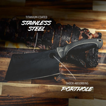 Ergomax 7-Piece Set with Cleaver - Professional Game Processing Knife Kit - Caping & Boning Knives, Skinning Knife, Butcher, Cleaver, Elite Big Game, Elk & Deer Hunting Gear9