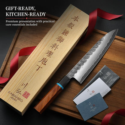 8.27 Inch Japanese Chef Knife, Hand-Forged VG10 for Precise Cuts7