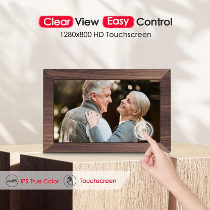 Frameo 10.1" Digital Picture Frame Wifi 32GB, Birthday Gifts for Mom, Women4