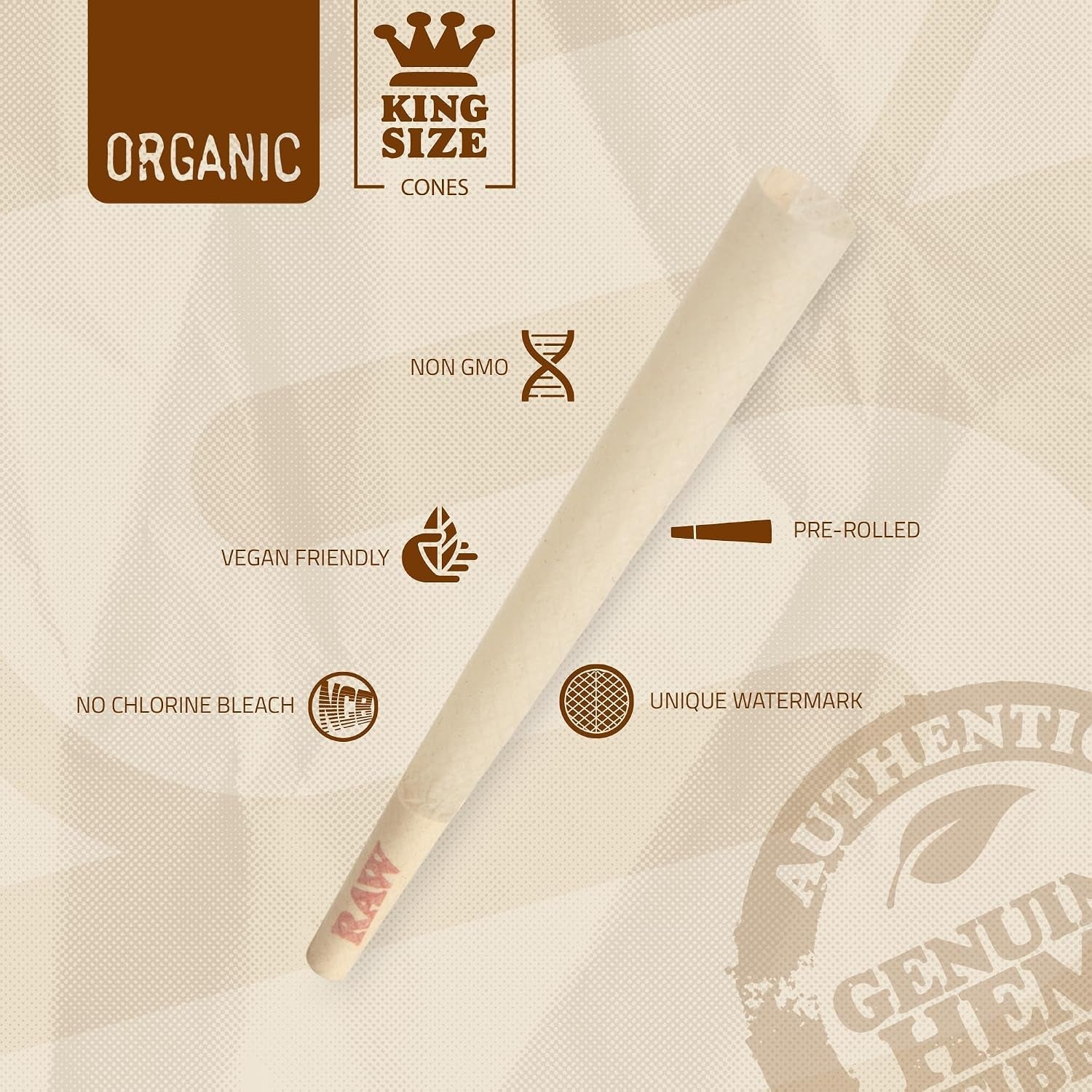 cones-organic-king-size-100-pack-slow-burning-pre-rolled-cones-with-tips-included