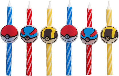 Pokèmon Birthday Candles | Party Cake Decoration Toppers | 6 Count5