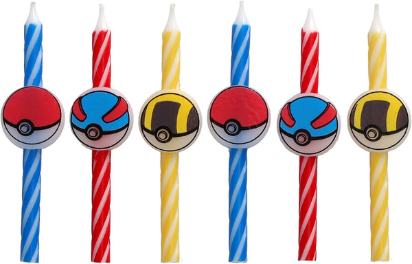 Pokèmon Birthday Candles | Party Cake Decoration Toppers | 6 Count5