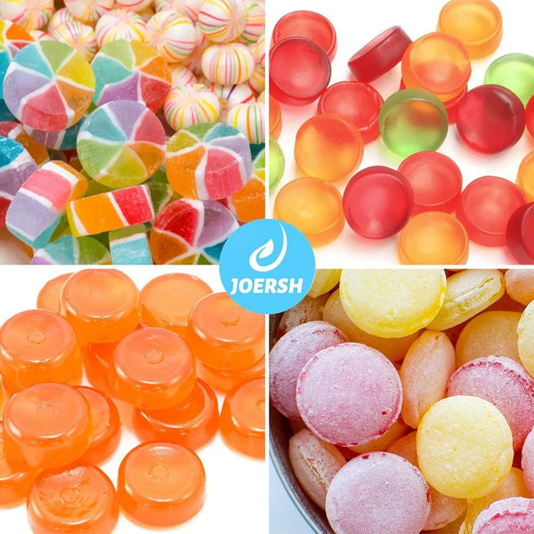 round Candy Molds, 220 Cavities, 4Pcs | Silicone Molds, Non Stick, for Hard Candy, Gummy, Caramel, Chocolate, Ganache, Ice Cube6