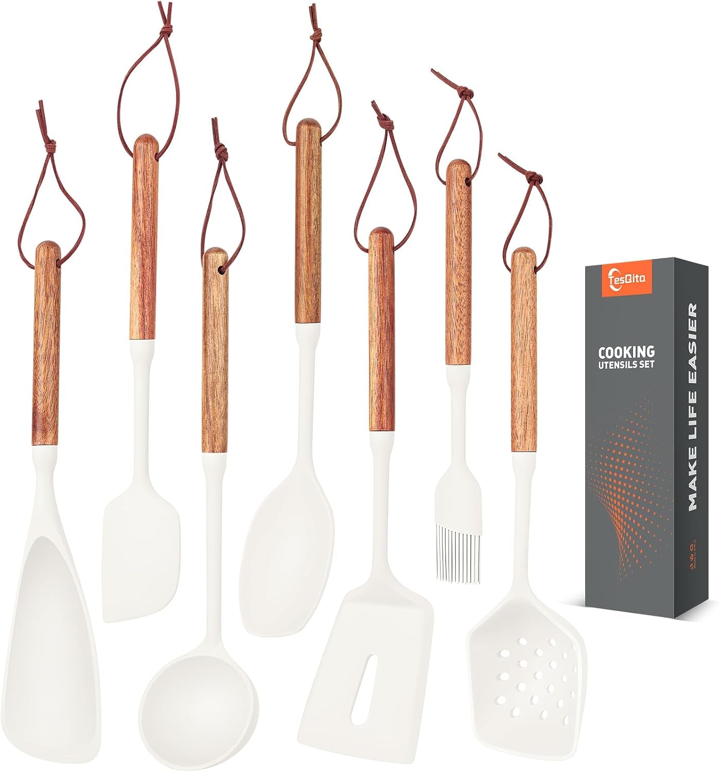 silicone-cooking-utensils-set-of-7-wooden-handle-white