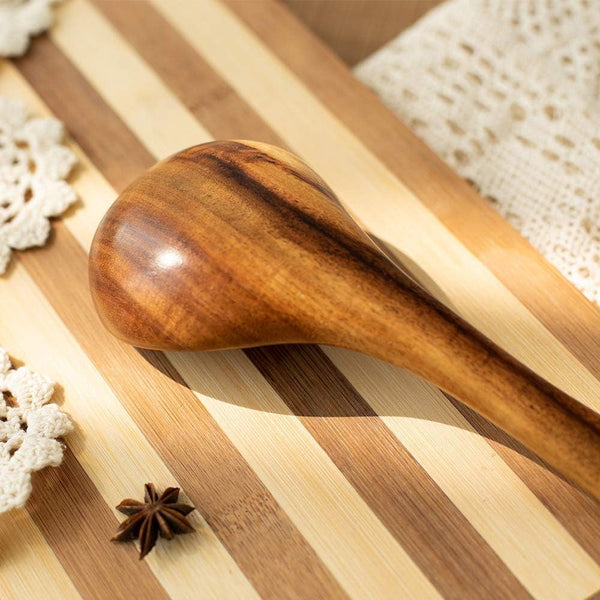 Premium 5 Pcs Wooden Spoons for Cooking, Wood Kitchen Spatula Utensils Set7