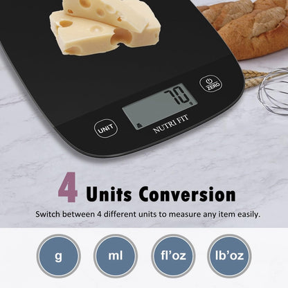 Food Scale Kitchen Scales Digital Weight Grams & Ounces Black | Ultra-Slim, Max 11Lbs 0.1Oz Precision, Smart Tare, Baking Cooking, Accurate for Weight Loss, Coffee, Keto Diet, Meal Prep4