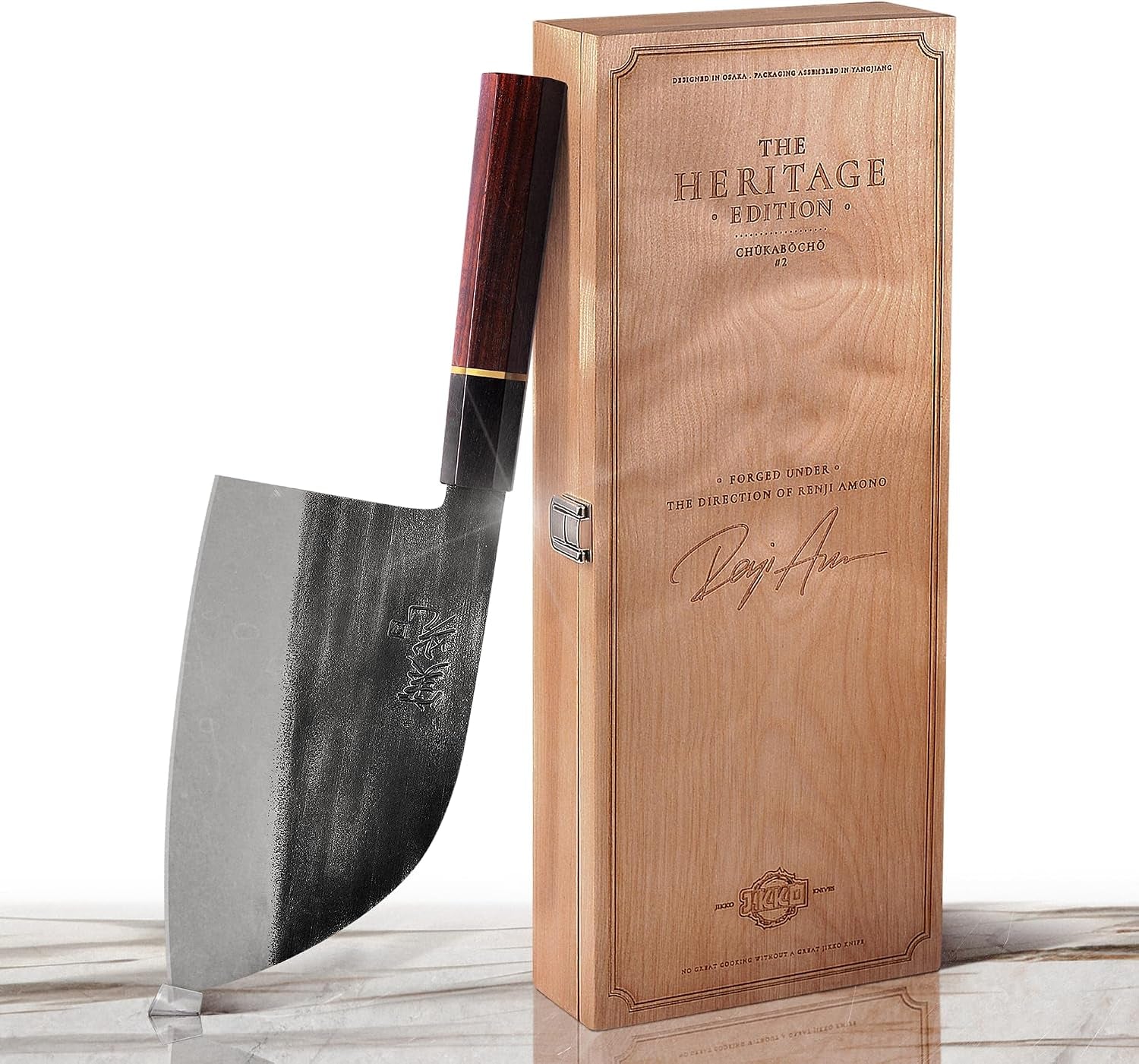 ®-heritage-edition-chukabocho-2-japanese-cleaver-knife-hand-forged-aus-8-steel-butcher-knife-with-ebony-rosewood-handle-heavy-duty-meat-vegetable-cleaver-with-3-edge-retention