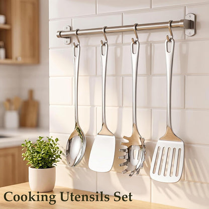 4 Pcs Stainless Steel Cooking Utensils, Stainless Steel Spatula Set6