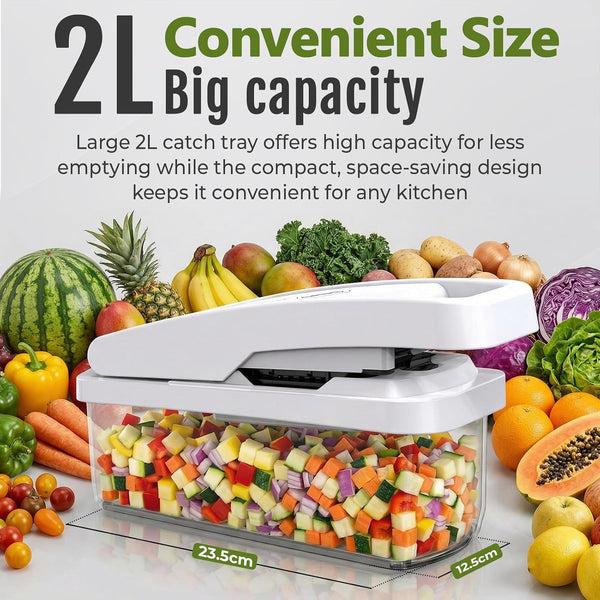 Multifunctional Vegetable Chopper & Mandoline Slicer, Veggie Chopper5