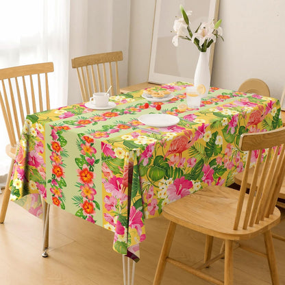 2 Pack Luau Party Decorations - Plastic Tablecloth for Hawaiian Theme Party Decorations | Tropical Summer Beach Pool Birthday Backdrop Favors Supplies7