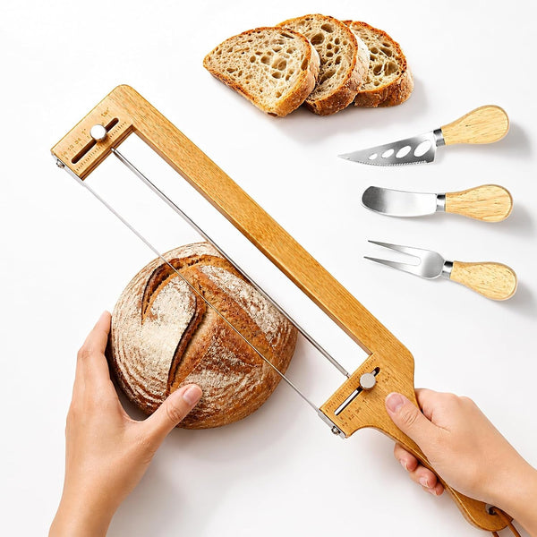 Adjustable Bread Knife with 3 Cheese Knives & Butter Knives1