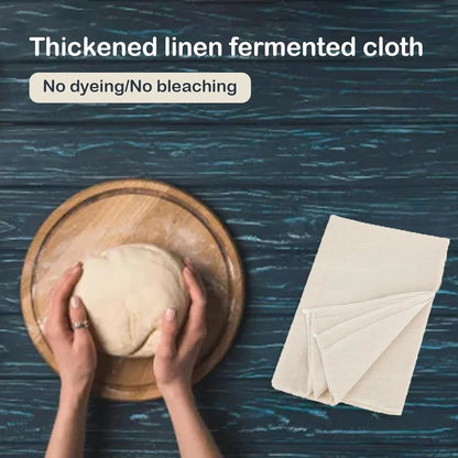 3Pcs Linen Cloth for Bread Baking 14X18 Inches Tea Towels for Baking Sourdough Bread Proofing Towel Pastry Cloth for Dough, Baguettes, Loaves, Pastry, Homemade Bread5