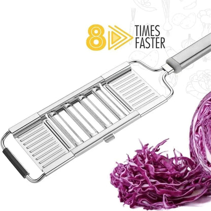 4-In-1 Stainless Steel Mandoline Slicer – Adjustable Vegetable Grater and Peeler with 3 Interchangeable Blades – for Potatoes, Carrots, Cucumbers – Dishwasher Safe Kitchen Tool – Silver6