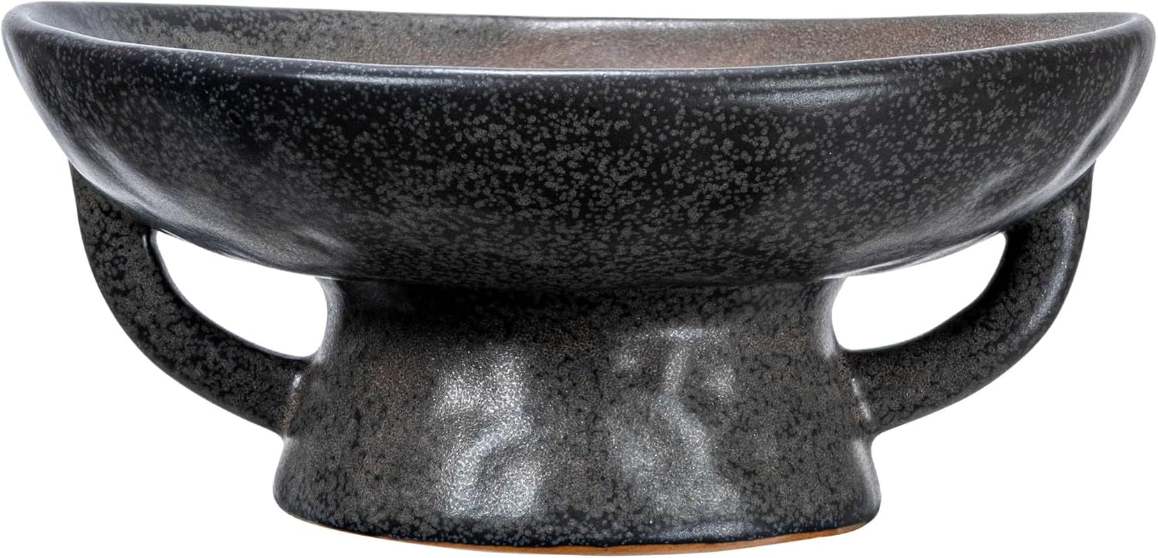 creative-co-op-stoneware-bowl-with-handle-and-base-black-reactive-glaze
