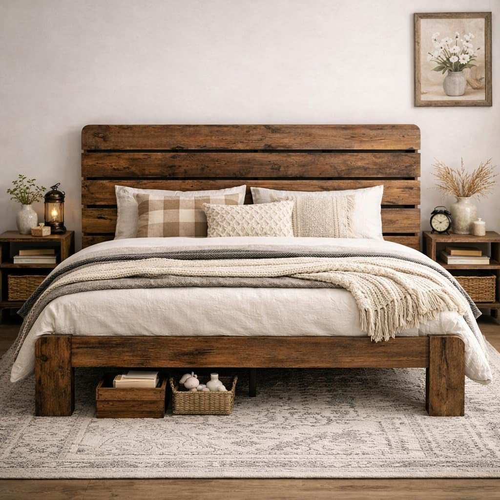 wooden-king-size-bed-frame-with-linear-headboard-rustic-platform