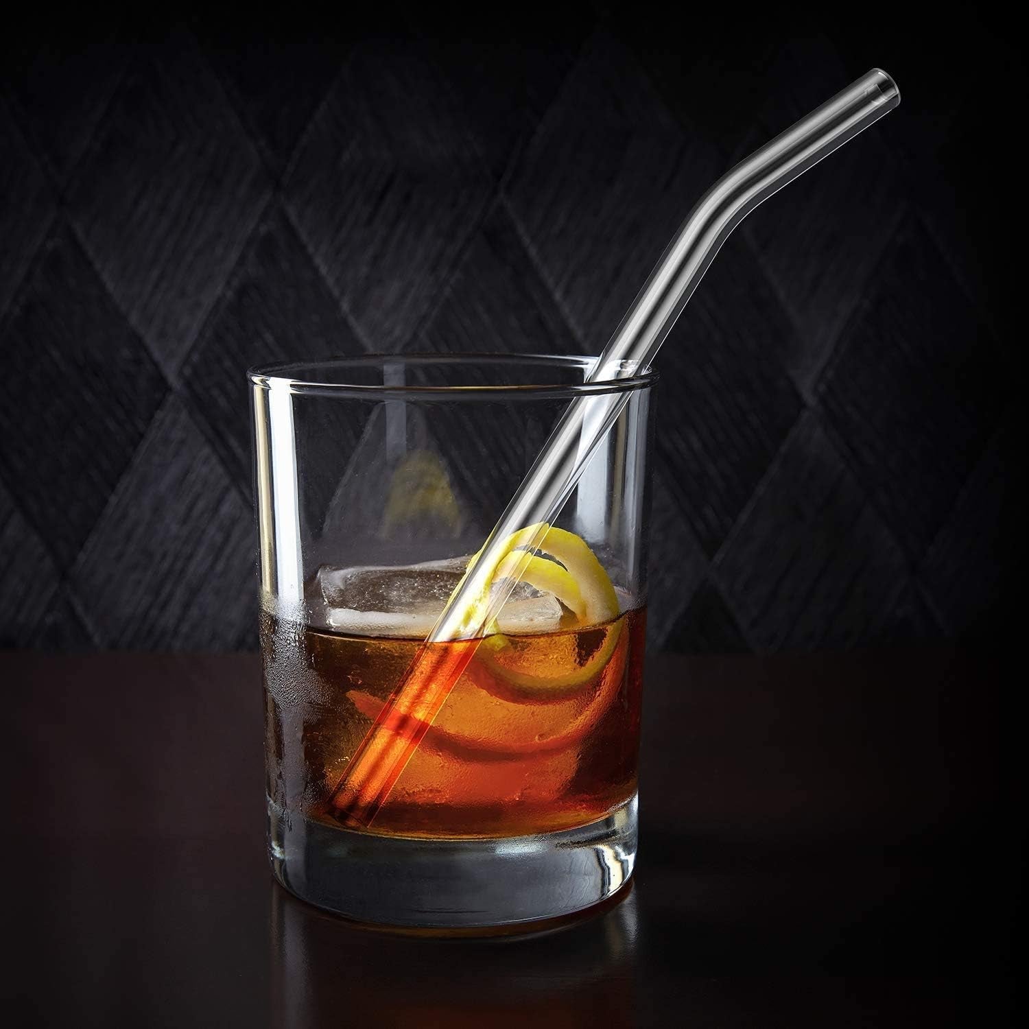 4-pack-reusable-glass-straw-size-8-5x10-mm-including-2-straight-and-2-bent-with-2-cleaning-brush-perfect-for-smoothies-tea-juice