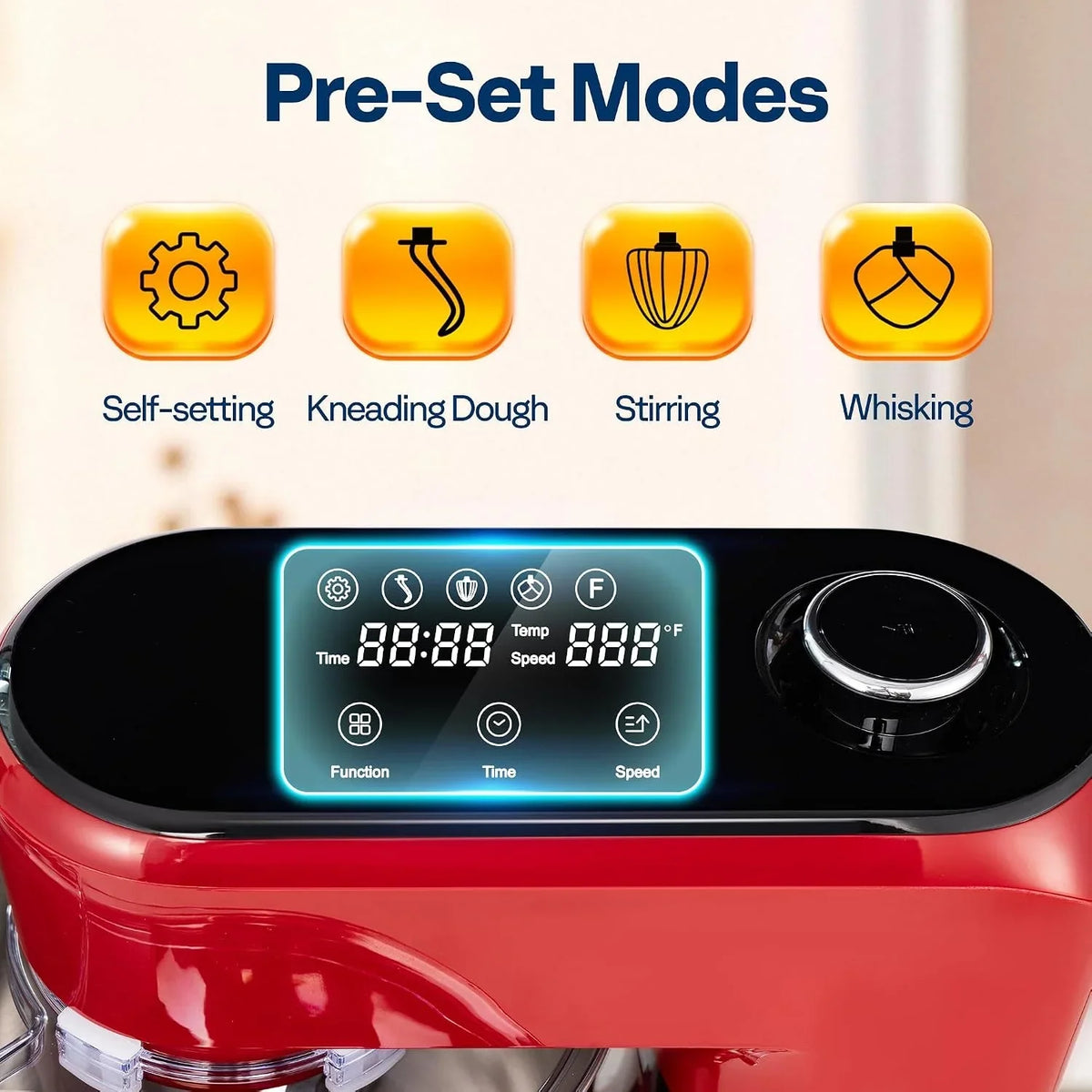 stand-mixer-with-dough-proofing-6-quart-tilt-head-mixer-red-one-touch-programs-adjustable-temperature-time-flex-edge-beater-dough-hook-whisk-stainless-steel-bowl-splash-guard